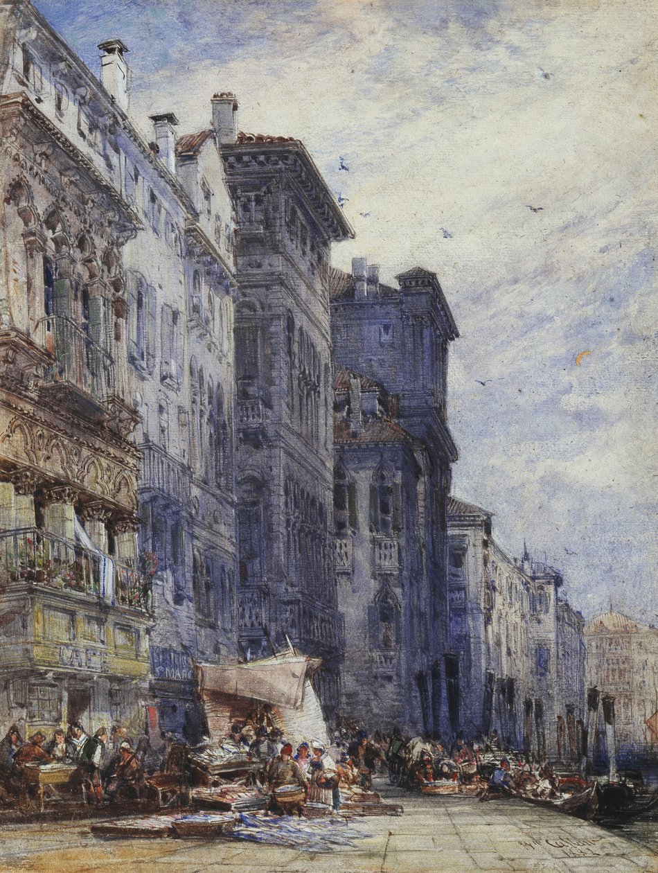 Pazar Yeri, Coburg, by William Callow