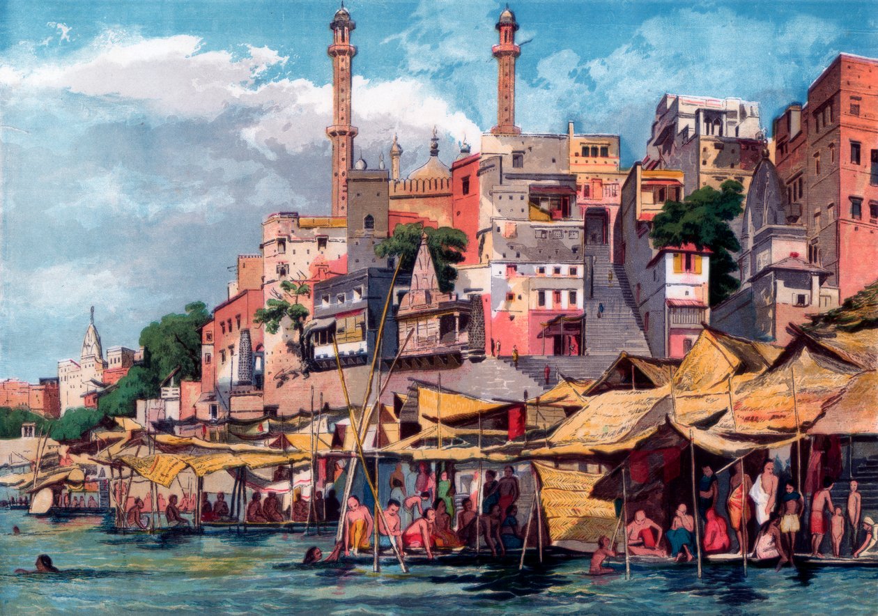 Benares, Hindistan, 1857. by William Carpenter
