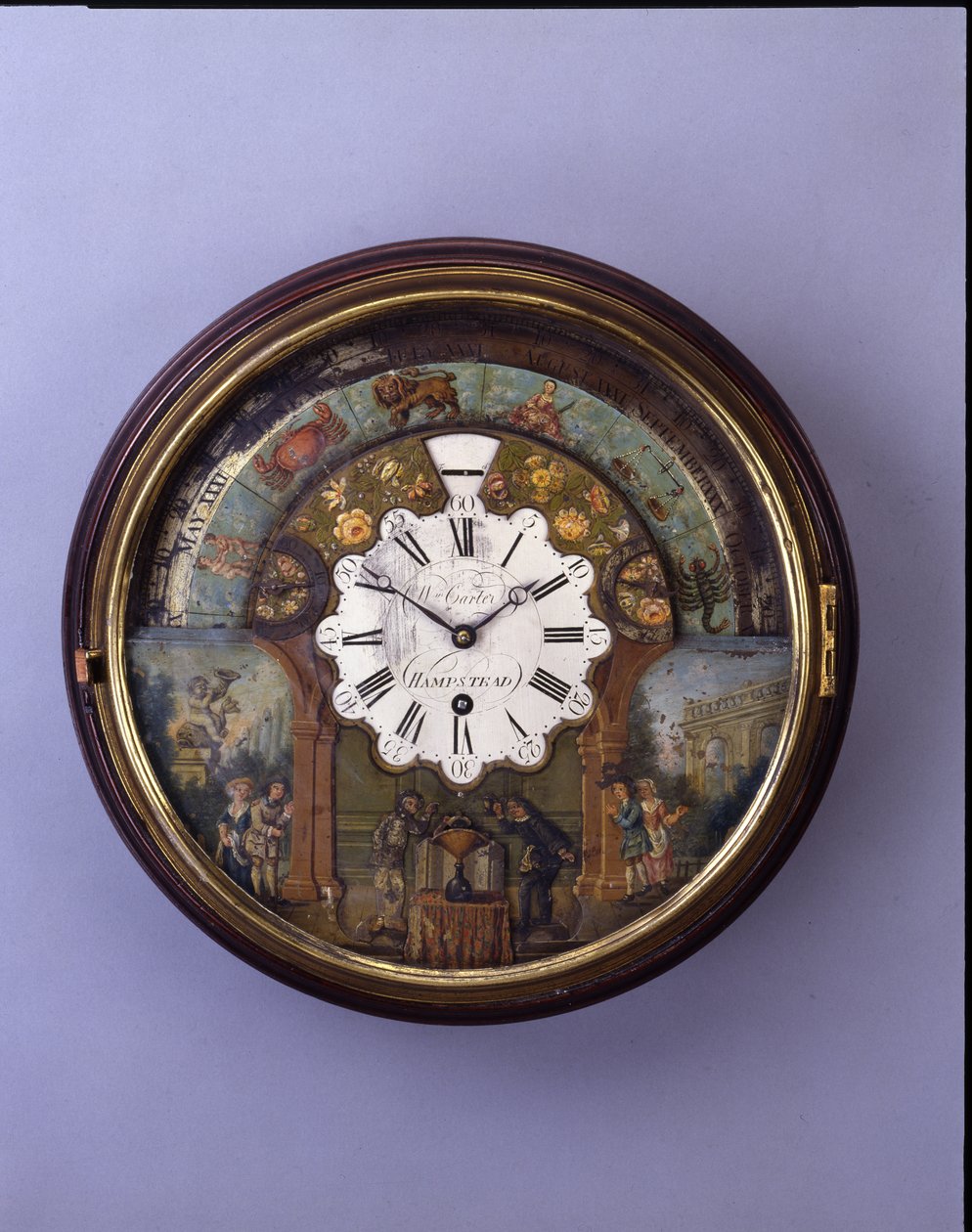 Kadranlı saat, 19. yüzyıl sonu, c.1770 kadran (maun) by William Carter