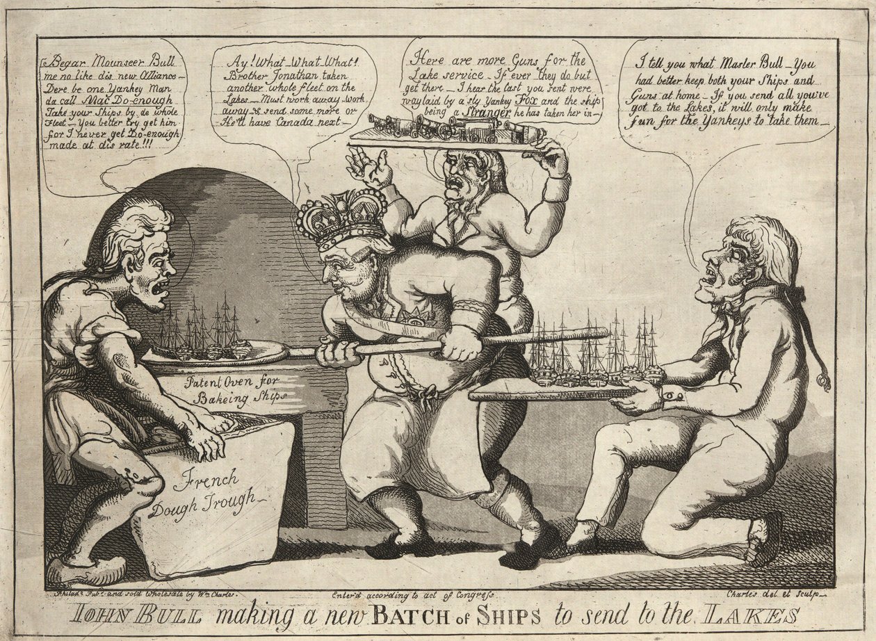 John Bull Göllere Göndermek İçin Yeni Bir Gemi Grubu Yapıyor by William Charles