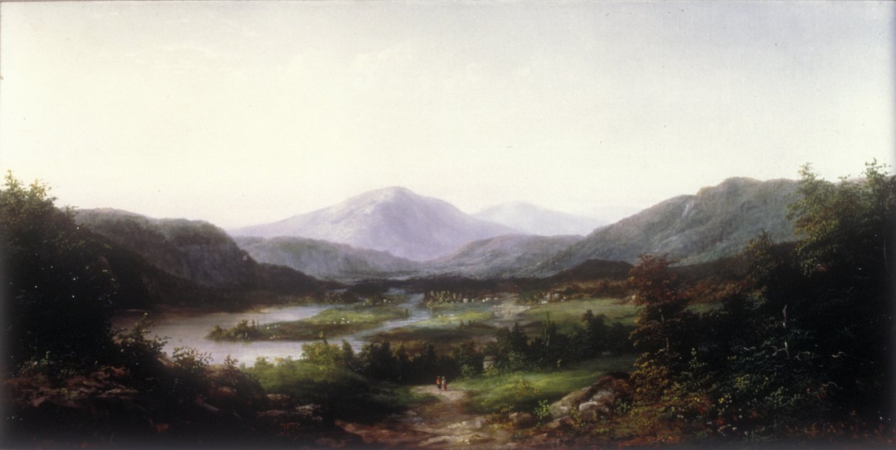 Washington Dağı, Conway Valley, New Hampshire (tuval üzerine yağlı boya) by William Charles Anthony Frerichs