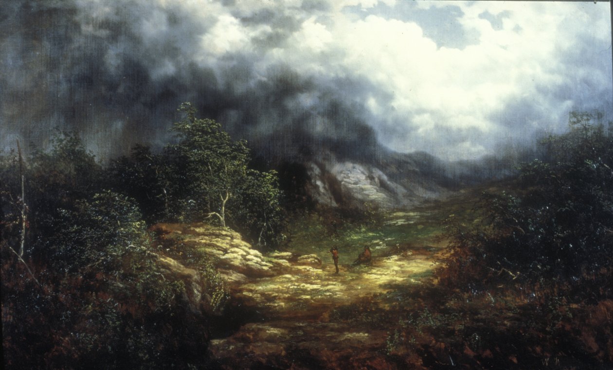 Blue Ridge Üzerinde Fırtına (tuval üzerine yağlı boya) by William Charles Anthony Frerichs