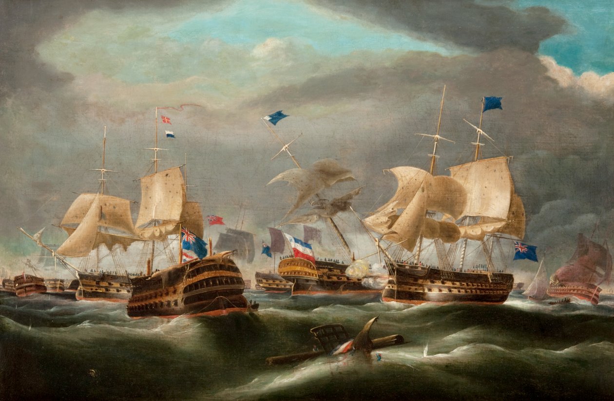 Camperdown Savaşı by William Clarkson (manner of) Stanfield