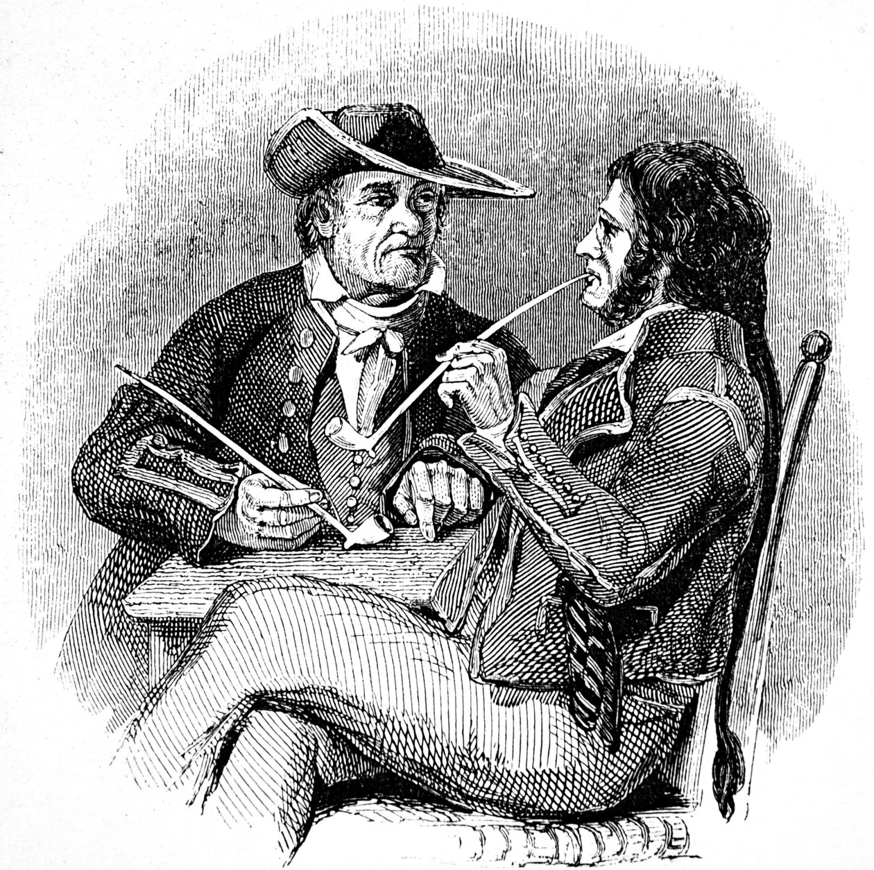Eski tuzlar (denizciler, Denizciler), bir pipo tütünün tadını çıkarıyor by William Clarkson (manner of) Stanfield
