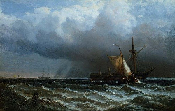 Fırtınadan Sonra (değirmen tahtasında yağ) by Clarkson Frederick Stanfield