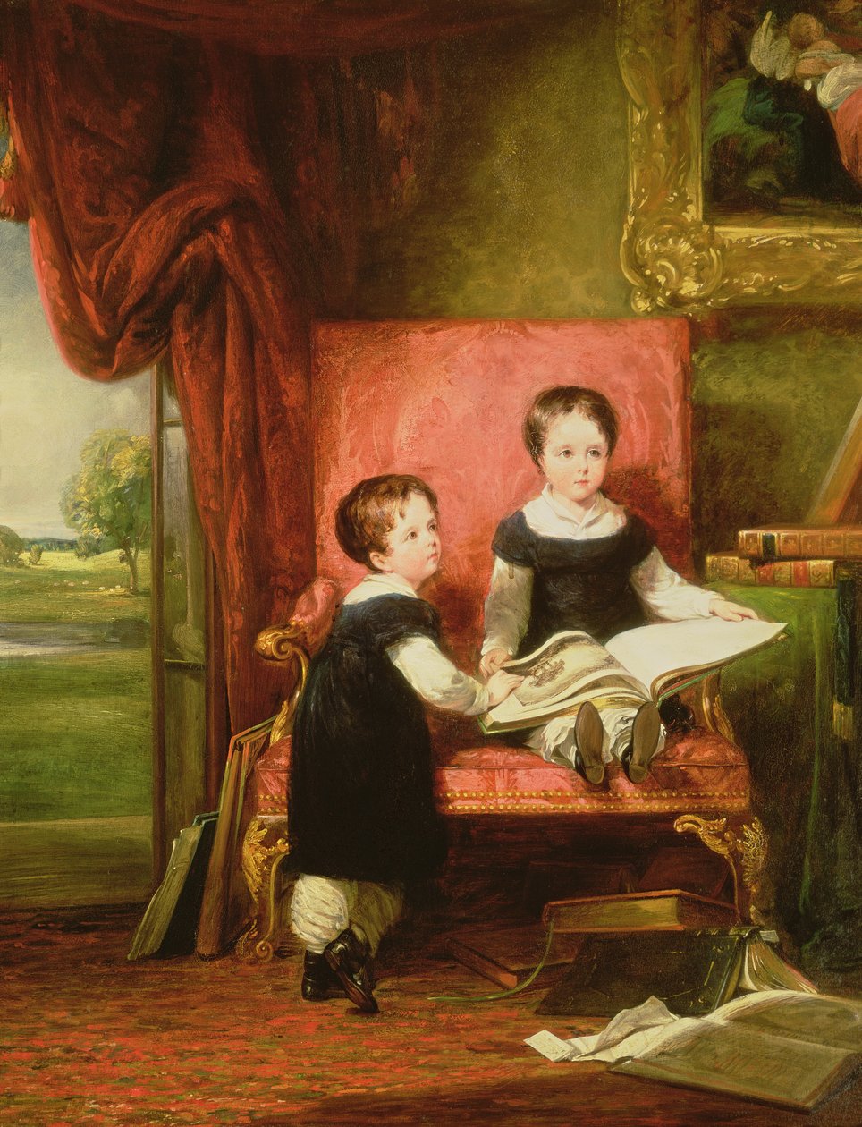 Lord Charles ve Lord Thomas Pelham Clinton by William Collins