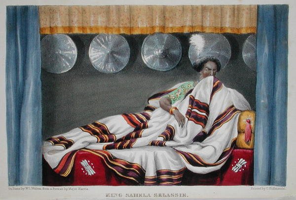 Kral Sahela Selassie, Binbaşı W. Cornwallis Harris tarafından 