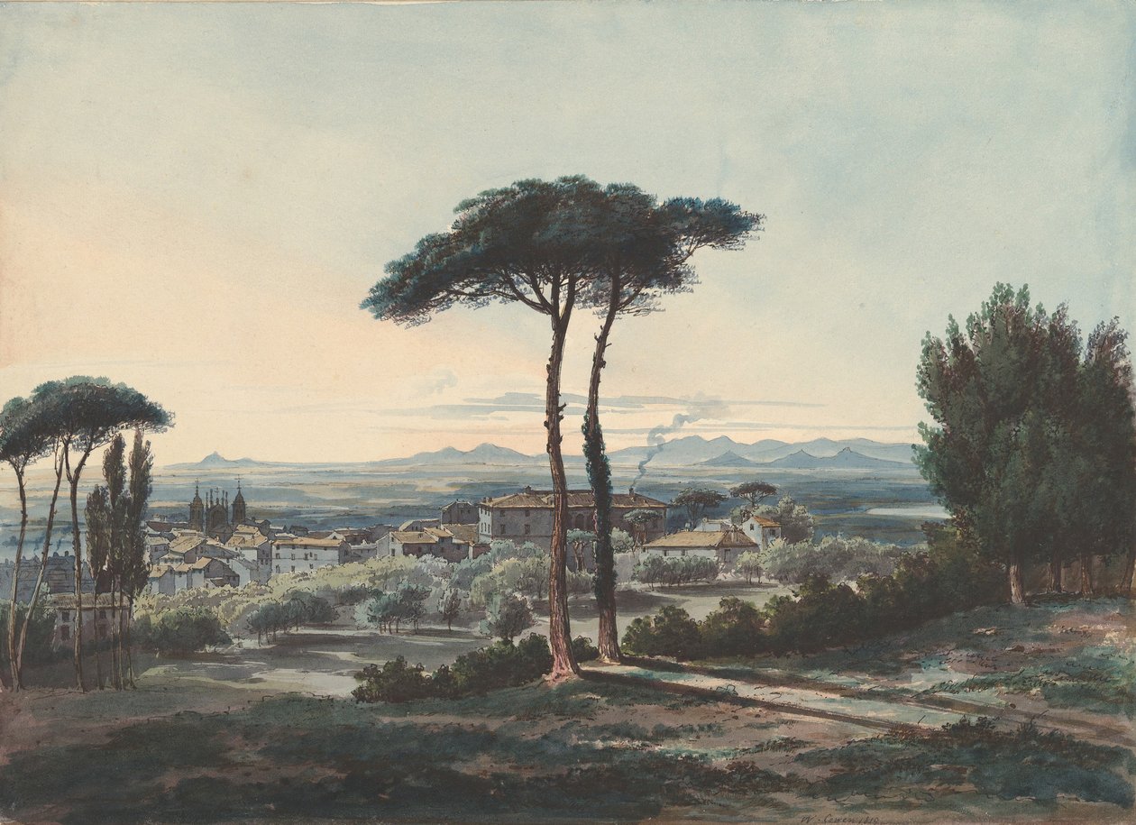 Frascati, Roma Yakınları, 1819. by William Cowen