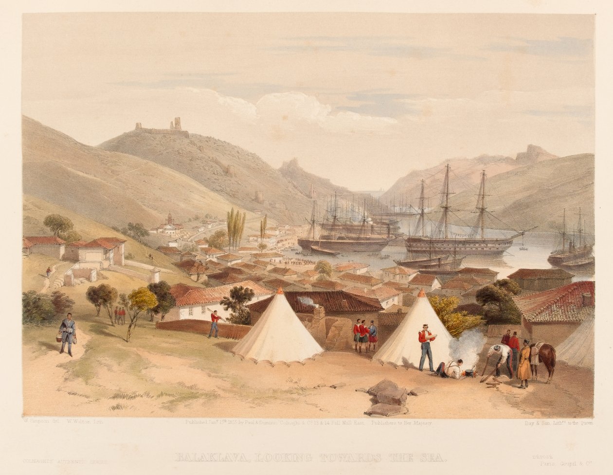 ?Denize bakan Balaklava?, 1855 by William Crimea Simpson