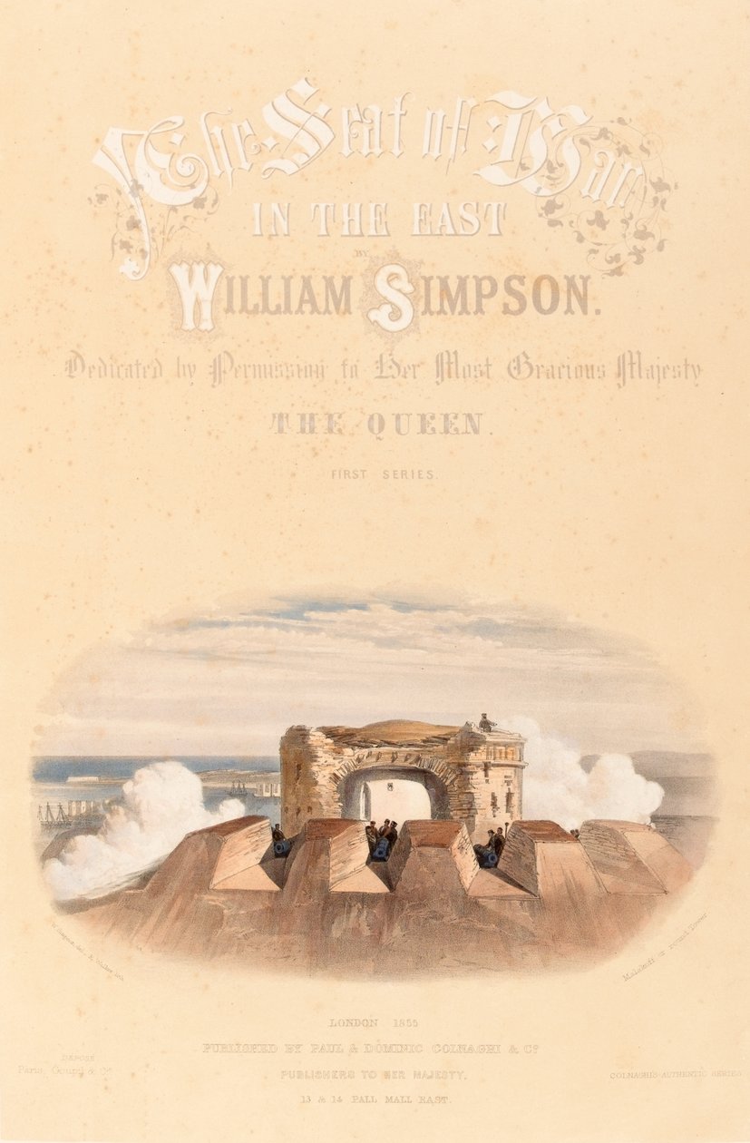 ?Malakoff veya yuvarlak kule?, c.1855 by William Crimea Simpson