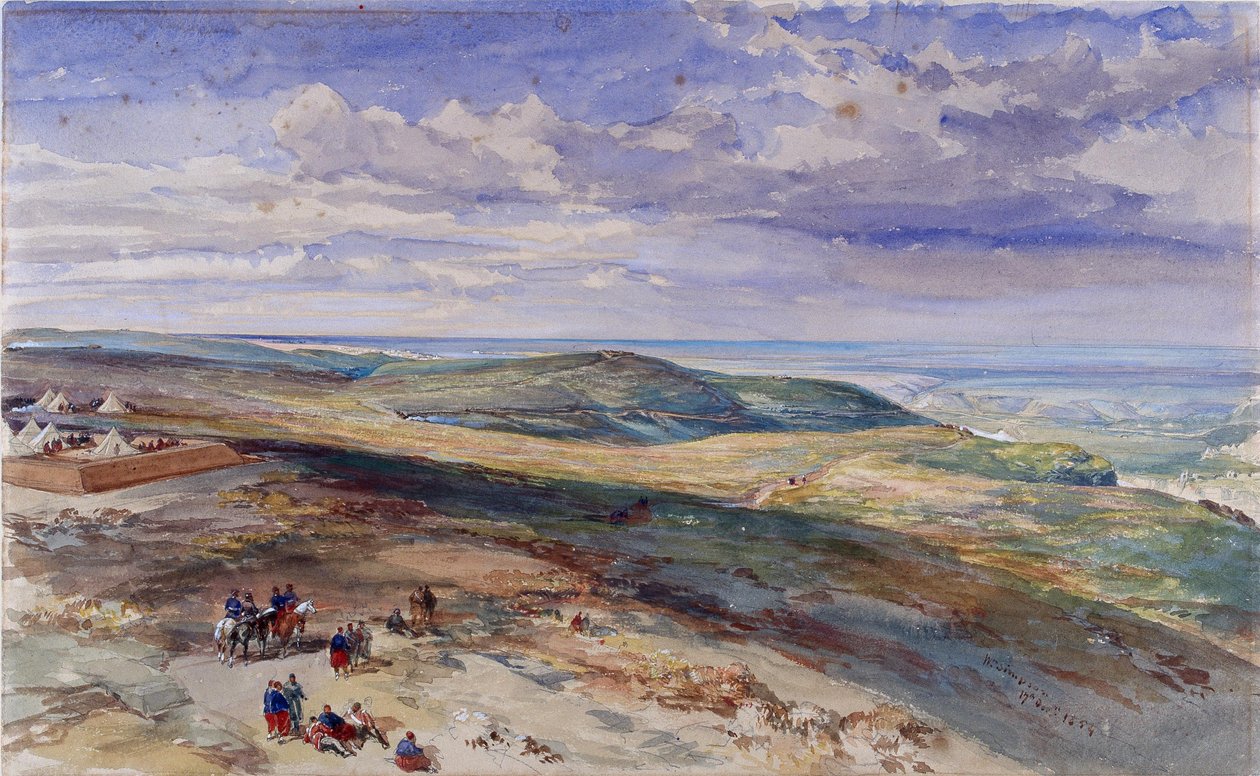 İnkerman Tarlası, 17 Ekim 1854 by William Crimea Simpson