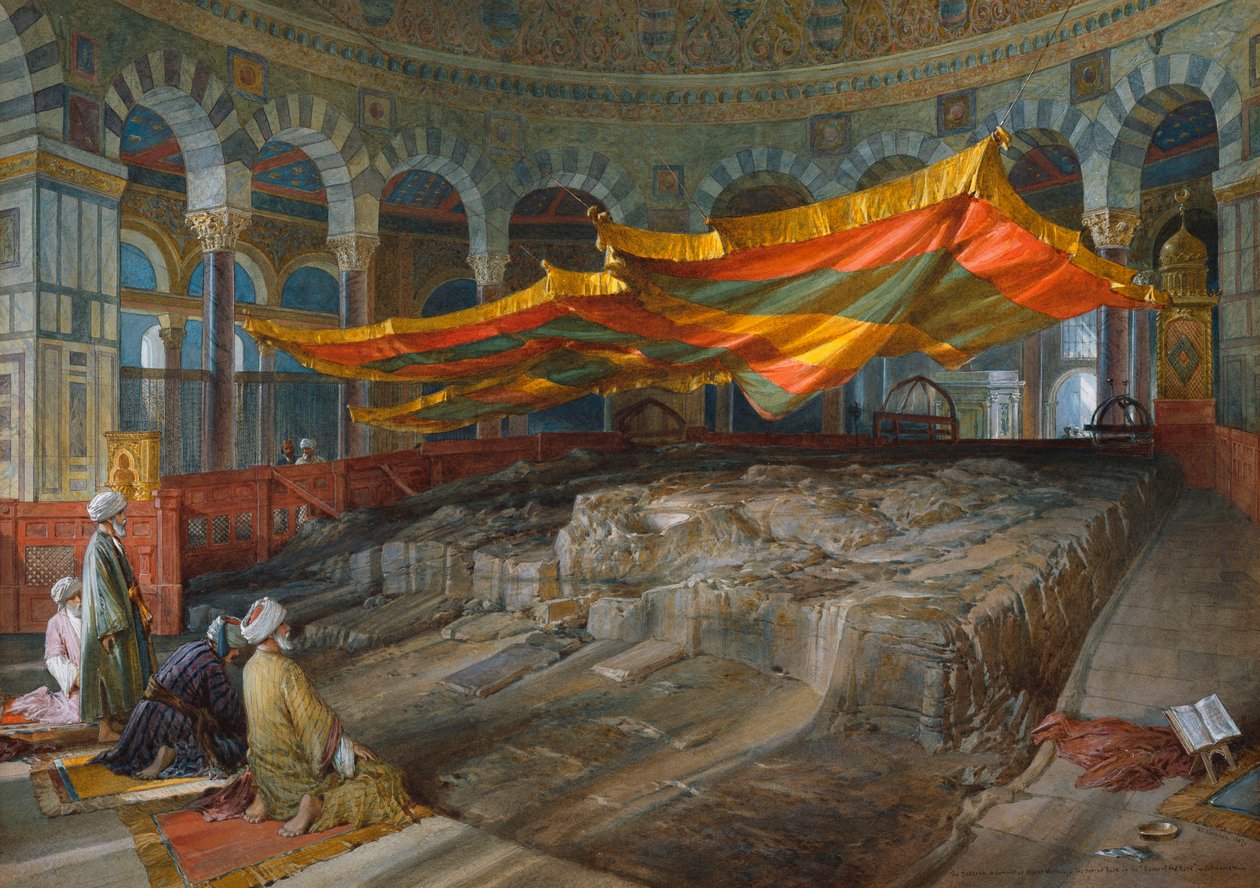 Kutsal Kaya, Kudüs, 1887 by William Crimea Simpson