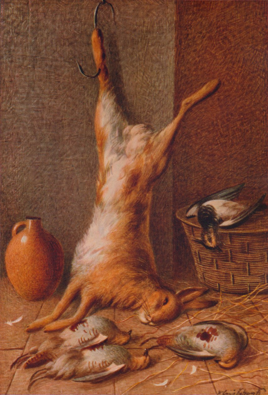 Natürmort Tavşan, c1895 by William Cruikshank
