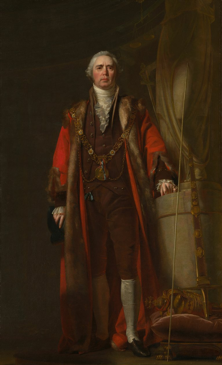 Charles Thorp Dublin Lord Mayor olarak, c. 1800. by William Cuming