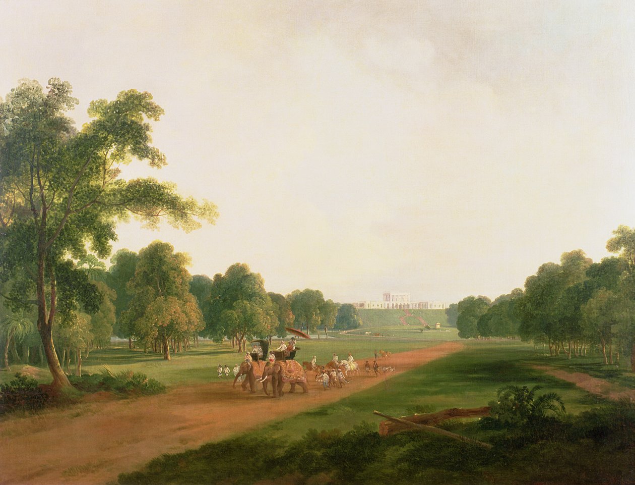 Hindistan'da Bir Av Partisi by William Daniell