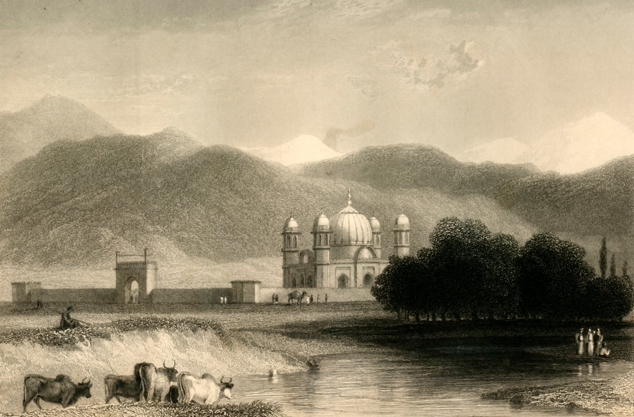 Nujibabad, Rohilcund, 1835. by William Daniell