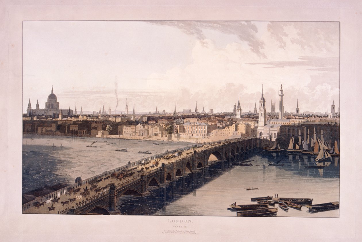 Londra Köprüsü, 1804 by William Daniell
