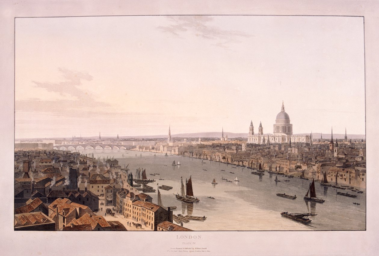 Londra Köprüsü, 1804 by William Daniell