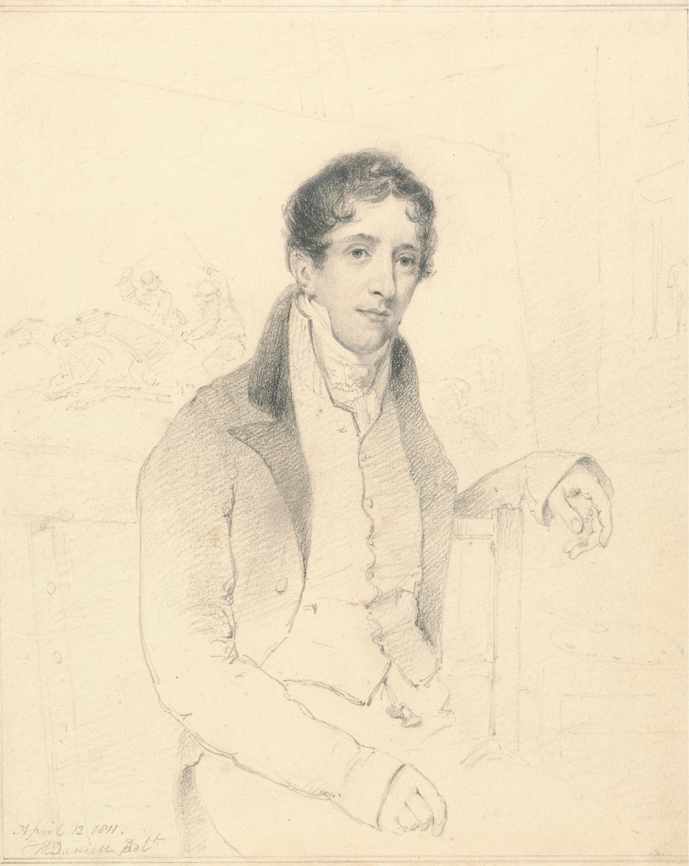 Bir Spor Sanatçısının Portresi, Muhtemelen WB Daniell by William Daniell