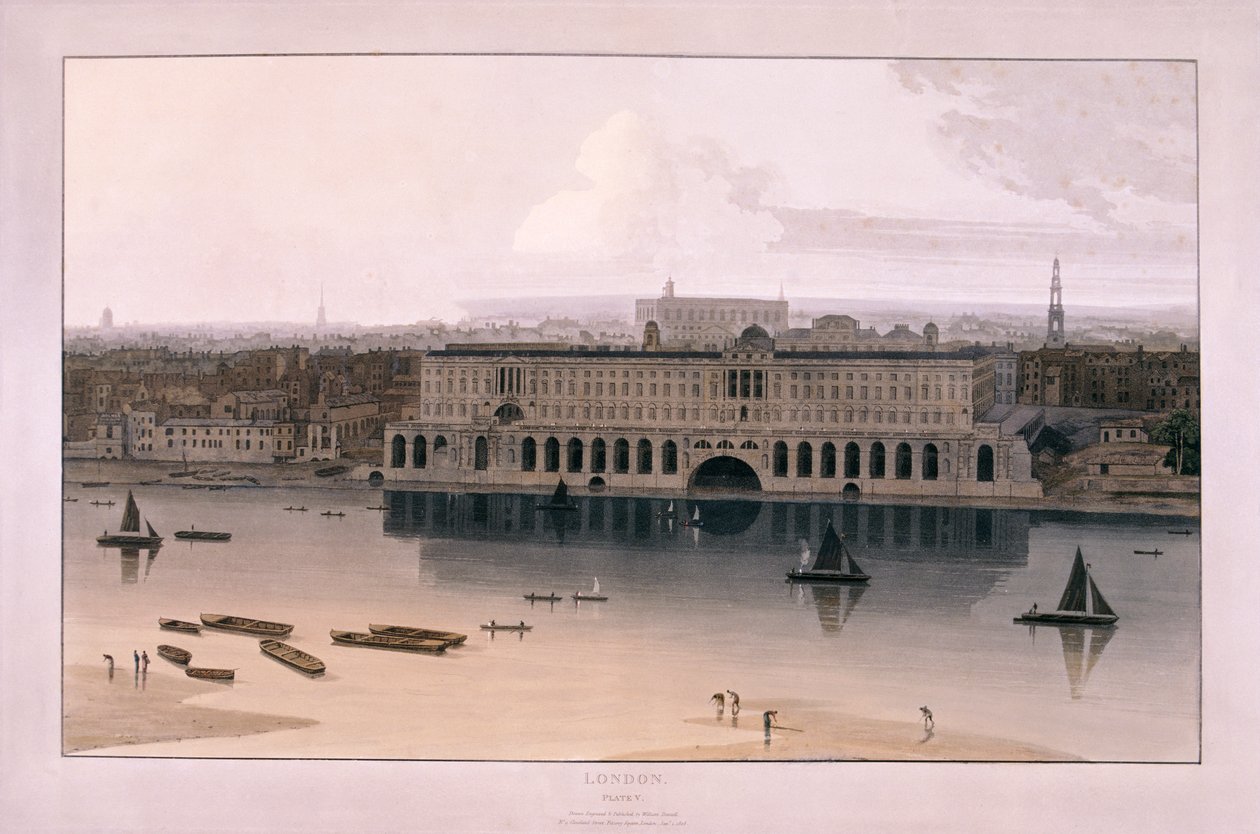 Somerset Evi, Londra, 1804 by William Daniell