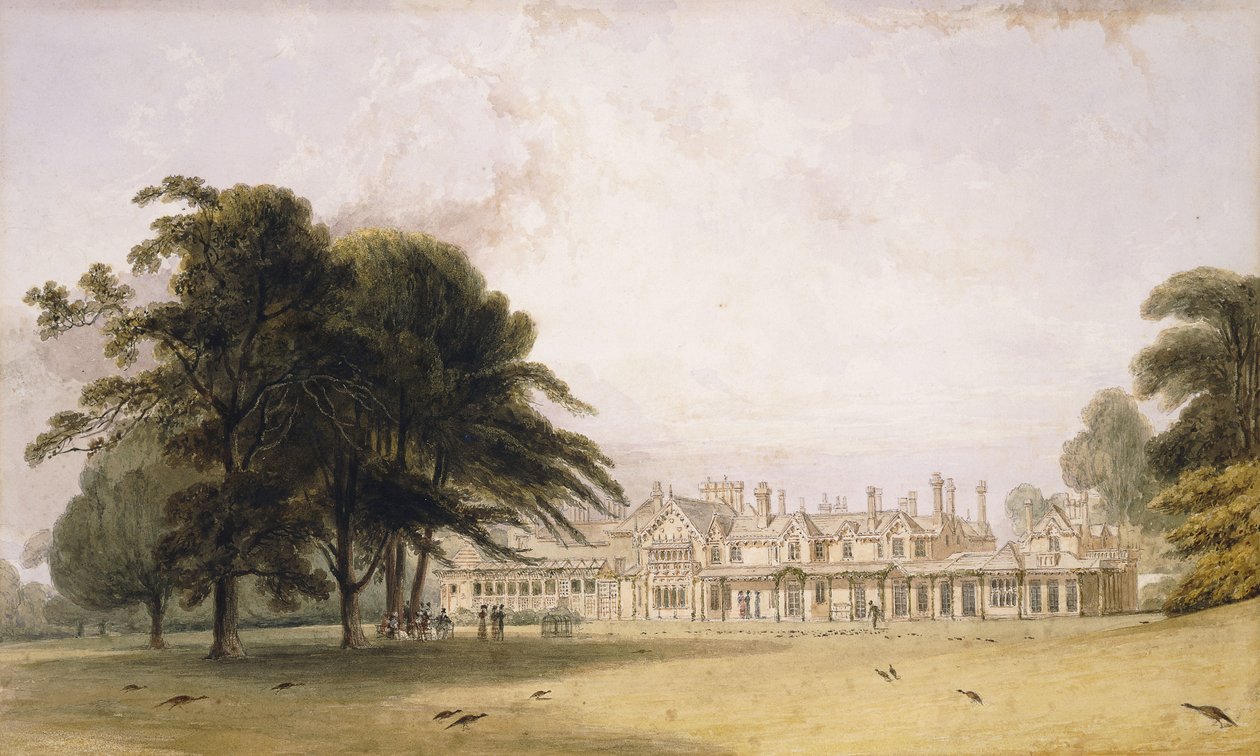 Kraliyet Locası, Windsor Parkı, by William Daniell