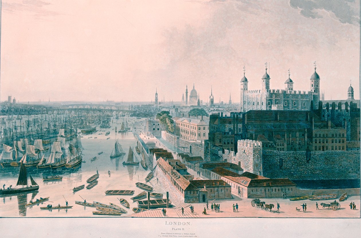 Londra manzarası, 1804 by William Daniell