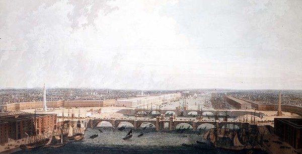Limanındaki İyileştirmeler ve çift Londra Köprüsü ile Londra