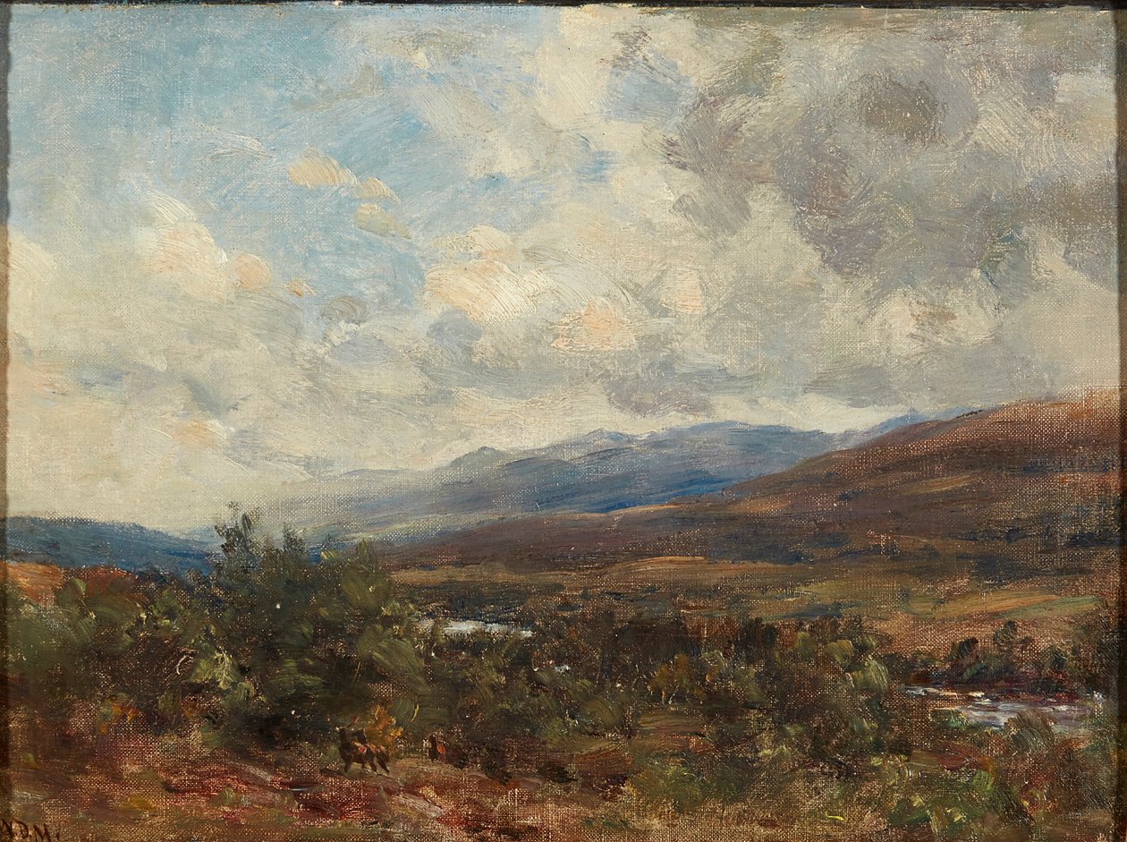 Moorland Üzerinde Bulutlar (tuval üzerine yağlı boya) by William Darling McKay