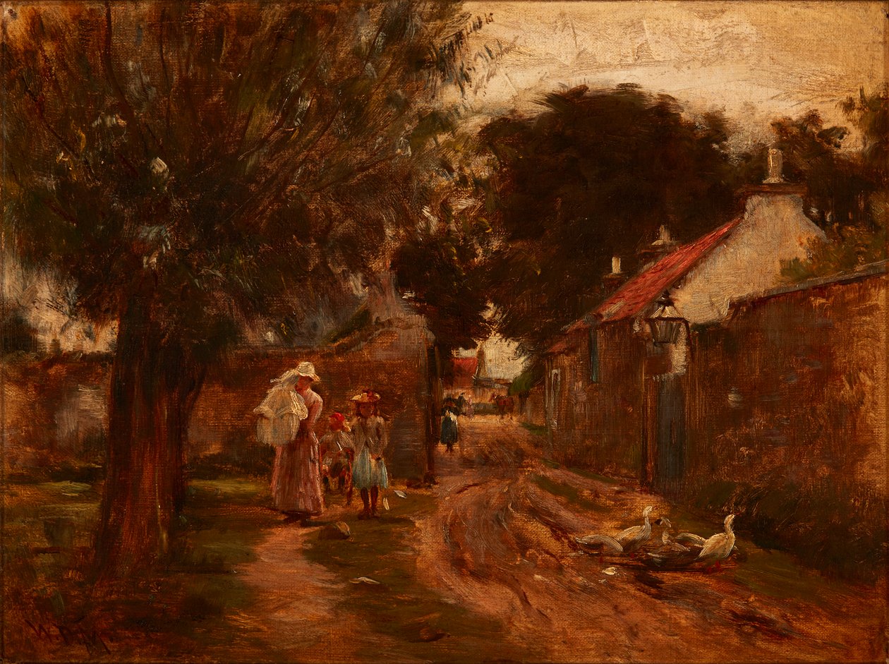 Kiliseden Ev (tuval üzerine yağlı boya) by William Darling McKay