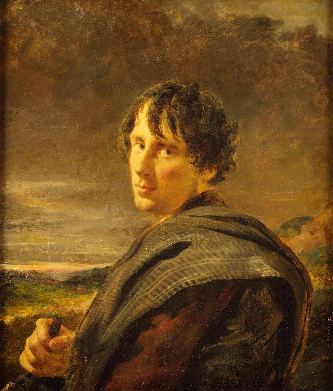 Kendi Portresi, c.1852 (tuval üzerine yağlıboya) by William Davis