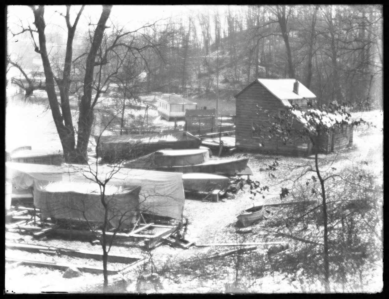 Inwood'daki Seeley's Place'deki Tekneler, Reliance Woods, New York, 27 Aralık 1914 by William Davis Hassler