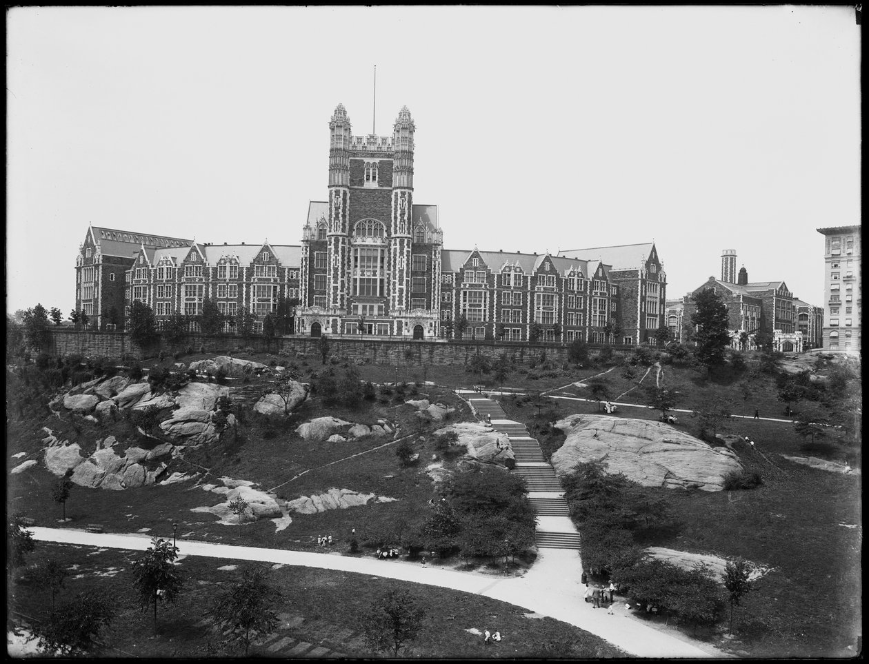 New York City College Kampüsü, St. Nicholas Bulvarı'ndan görüntülendi, New York City, 13 Temmuz 1914 by William Davis Hassler