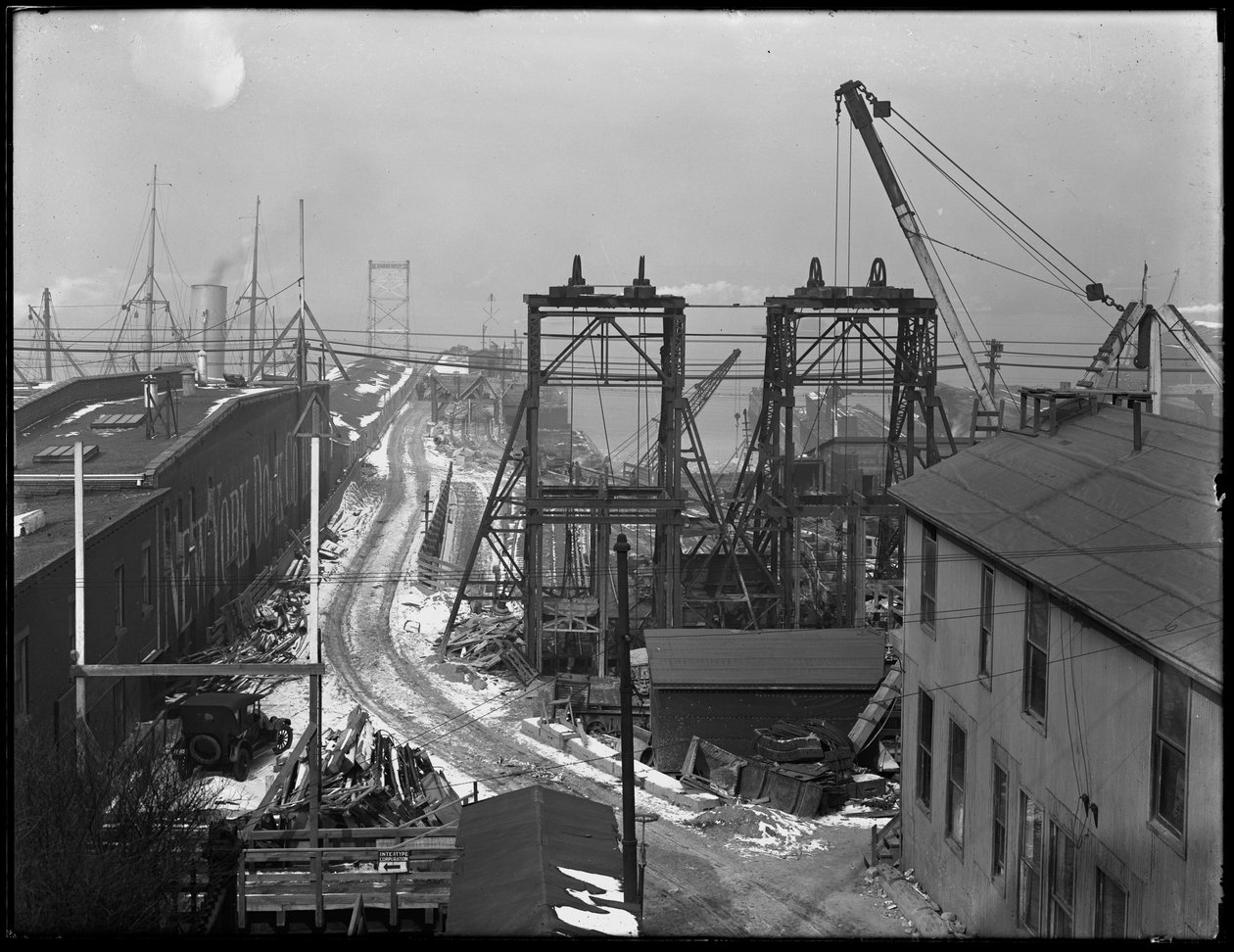 Sokak köprüsünden alınan New York Dock Company