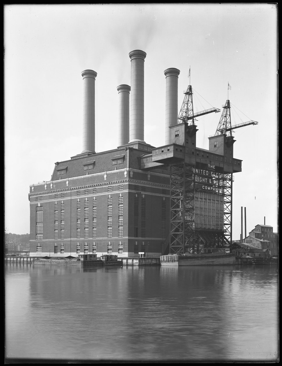 Sherman Creek elektrik santrali, W. 201st Street, Inwood, New York City, Haziran 1916 by William Davis Hassler