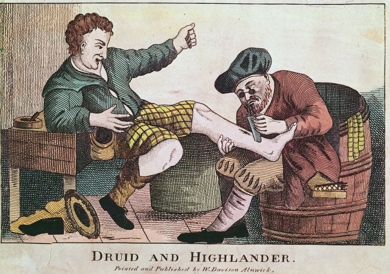Druid ve Highlander, 1815 by William Davison
