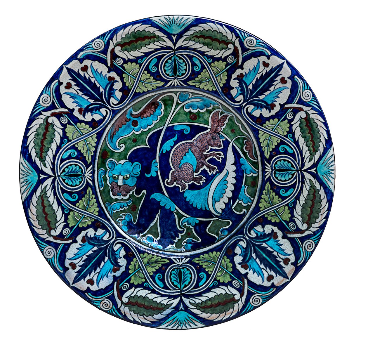 Ayı ve Tavşan Plakası by William de Morgan