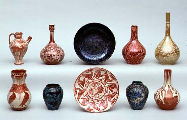 Lustreware Seçimi (seramik) by William de Morgan