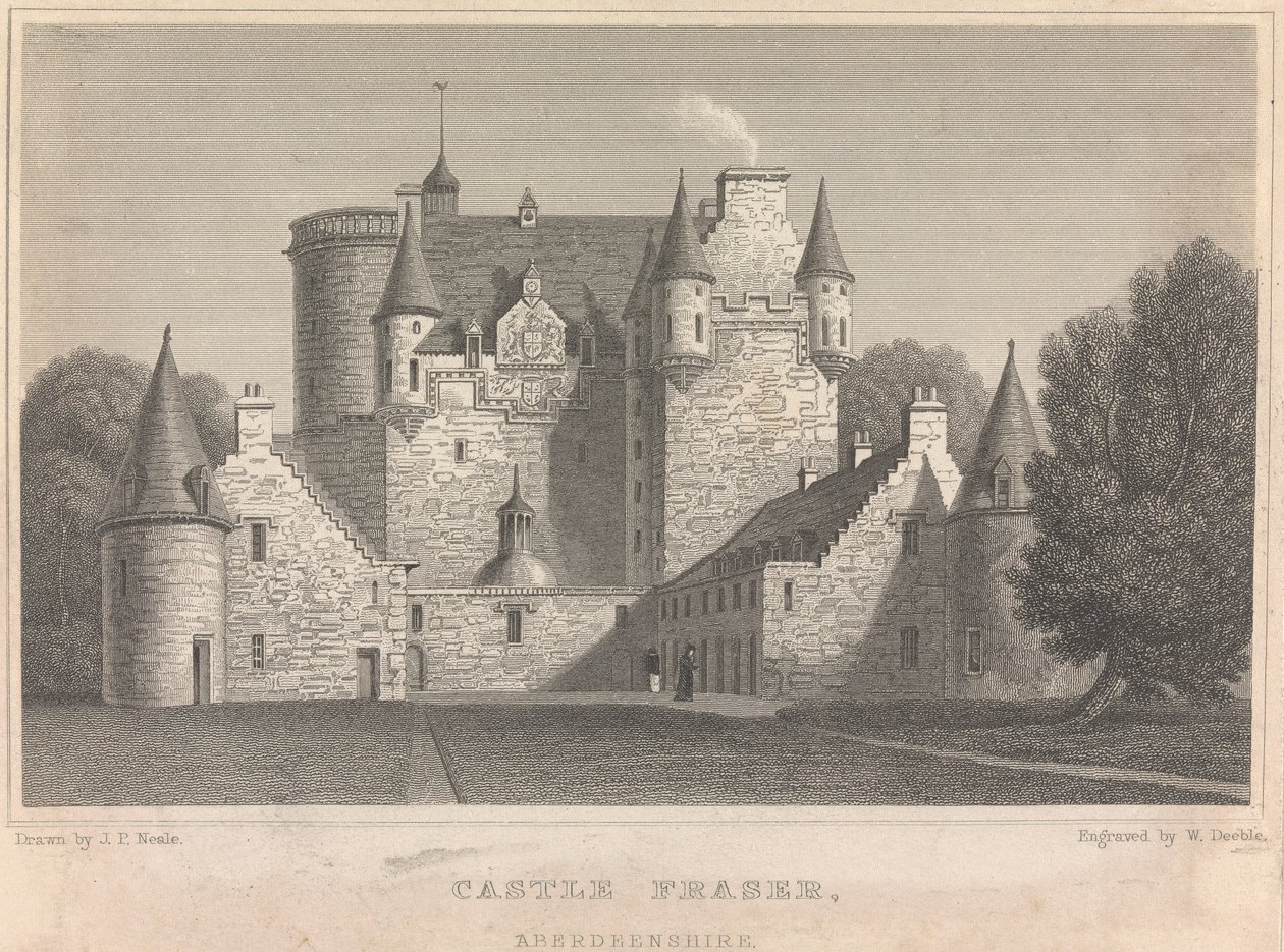 Castle Fraser, Aberdeenshire; sayfa 4 (İkinci Cilt) by William Deeble