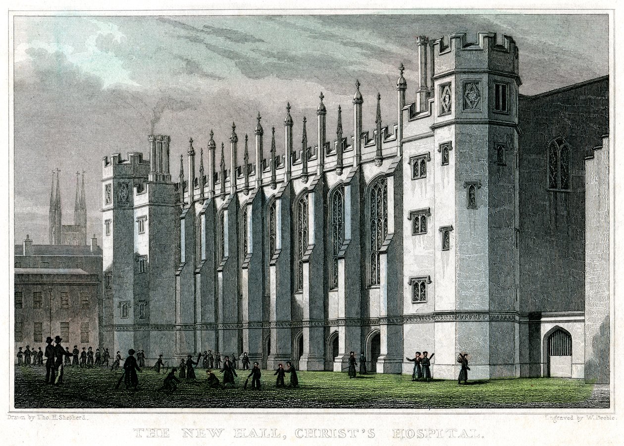 Yeni Salon, Christs Hastanesi, Londra, 1828. by William Deeble