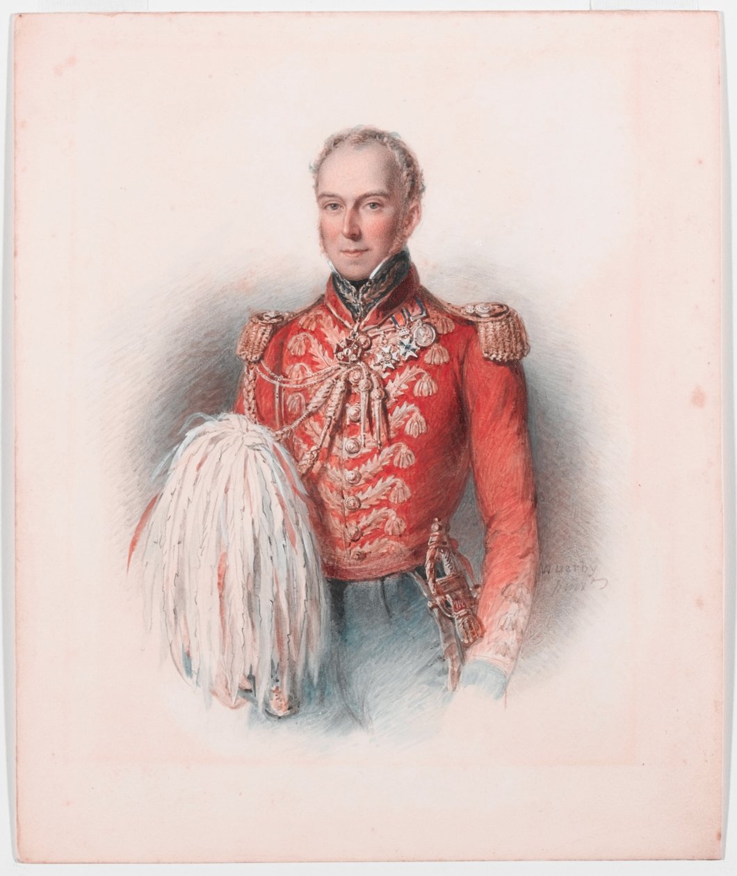 Tümgeneral William George Keith Elphinstone, 1837 dolaylarında by William Derby