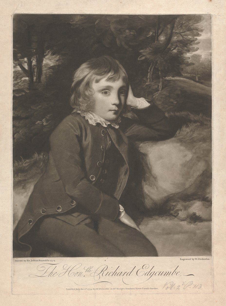 Saygıdeğer Richard Lord Edgcumbe, 1. Baron Edgcumbe by William Dickinson
