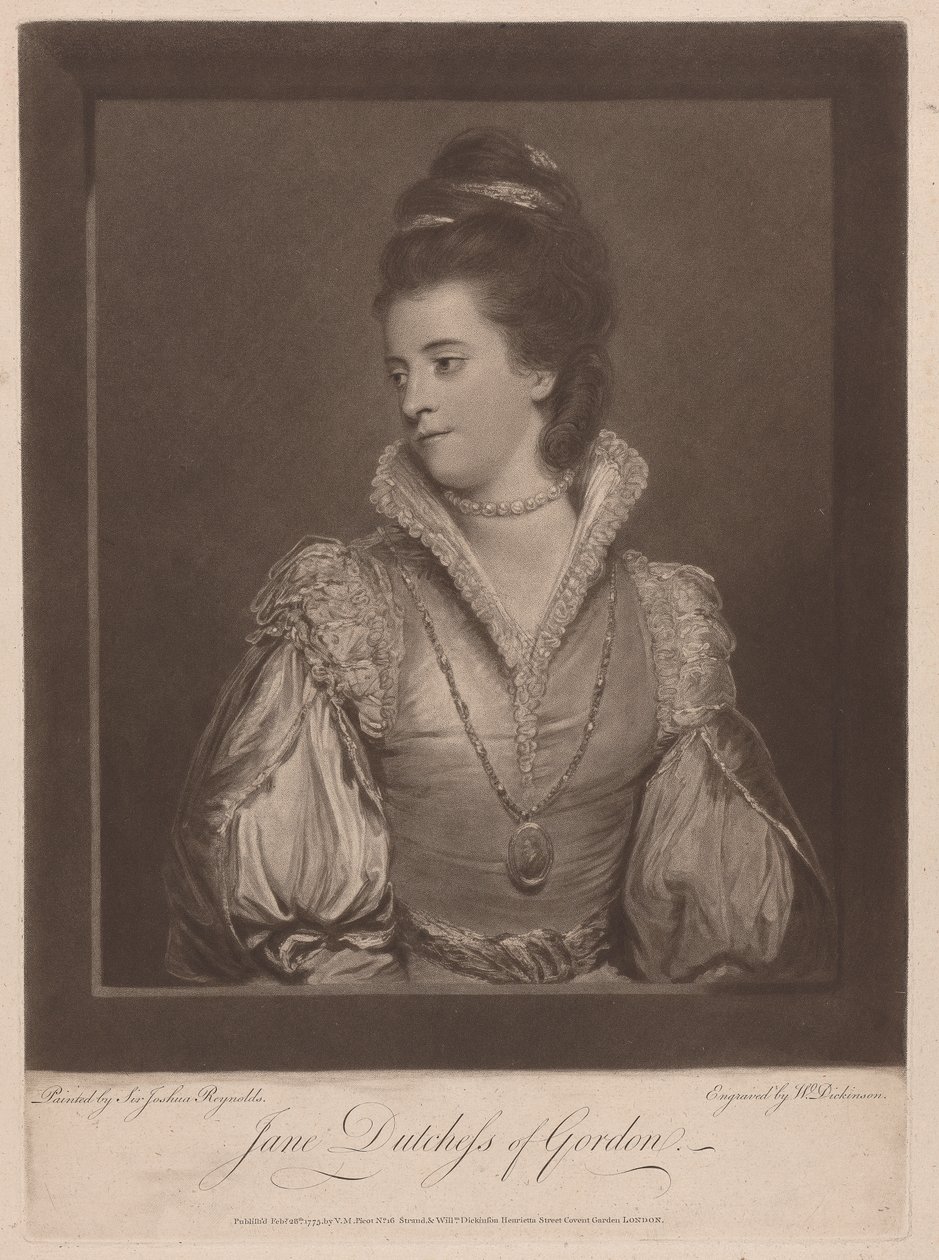 Jane Gordon Düşesi by William Dickinson