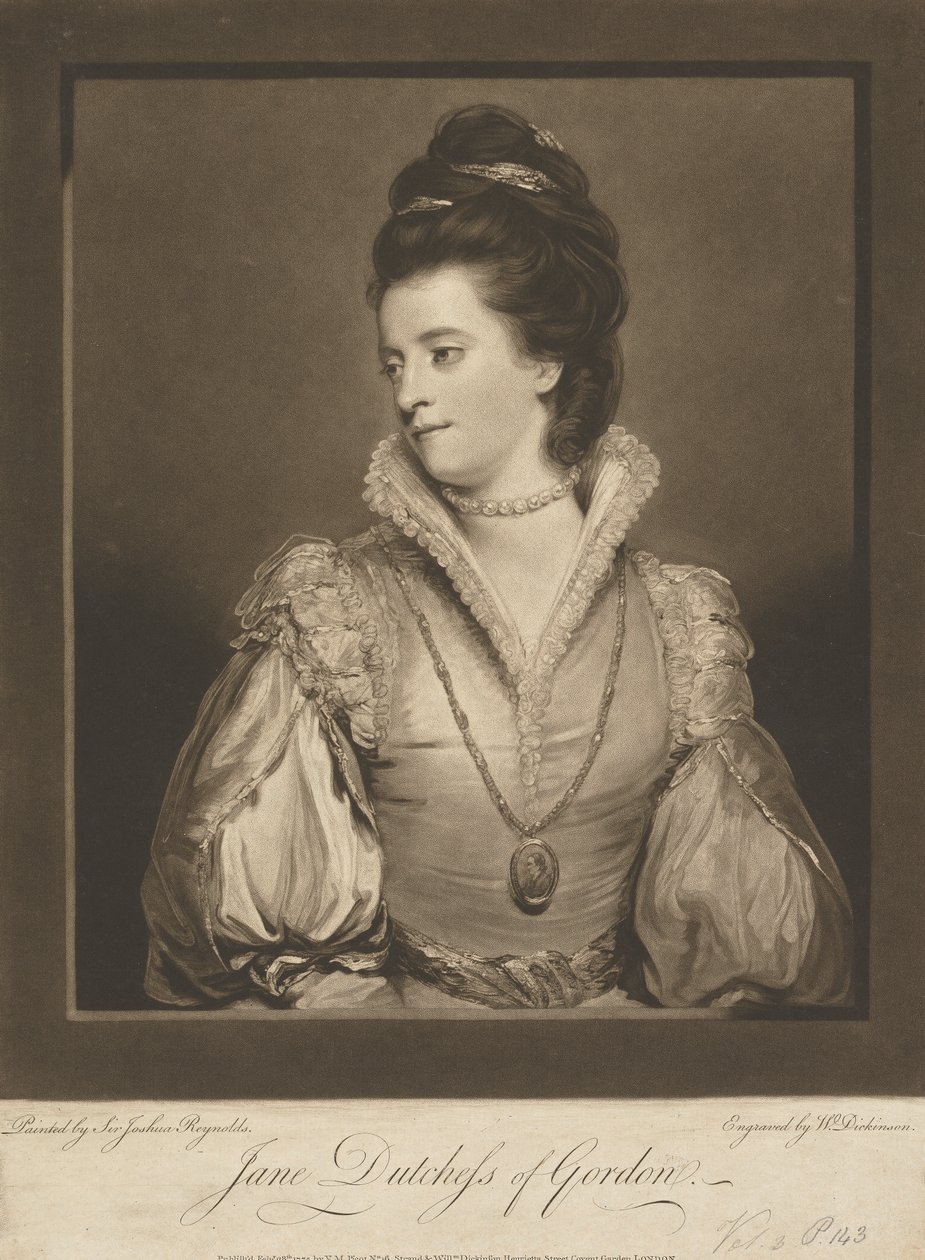 Jane Gordon (kızlık soyadı Maxwell), Gordon Düşesi by William Dickinson