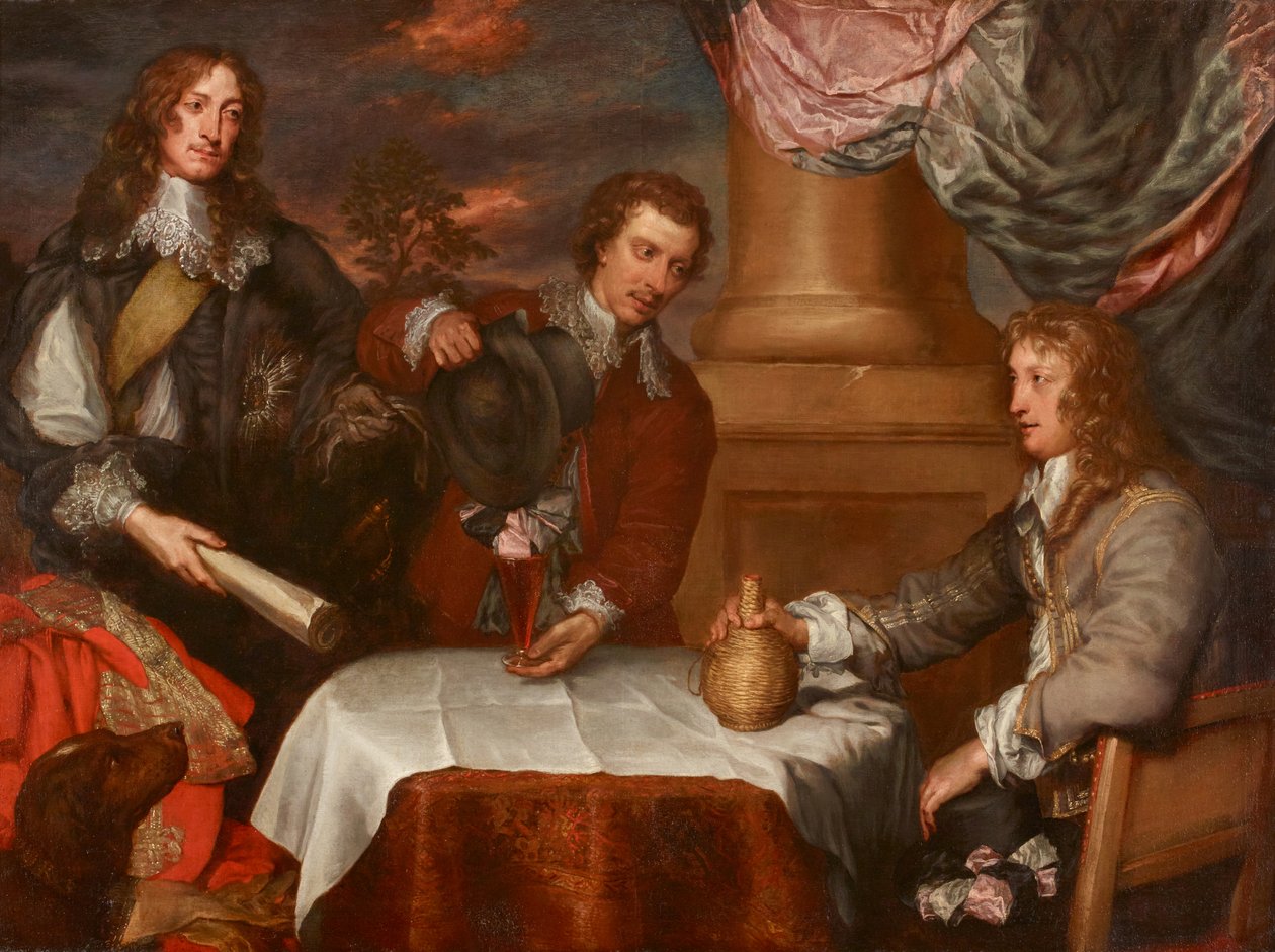 Prens Rupert, Albay William Legge (muhtemelen) ve Albay John Russell'ın portresi by William Dobson