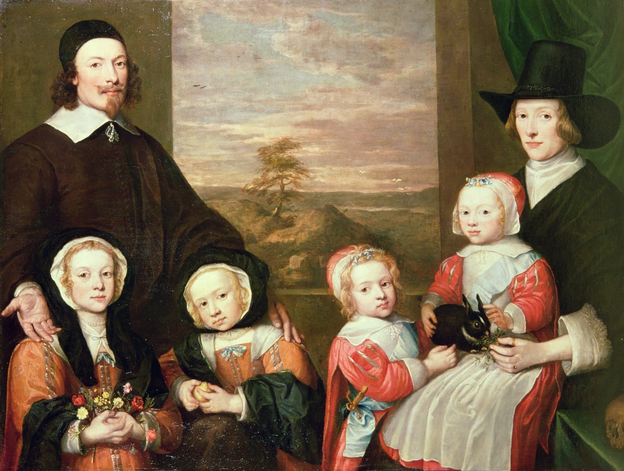 Tanımlanamayan aile portresi, geleneksel olarak Sir Thomas Browne