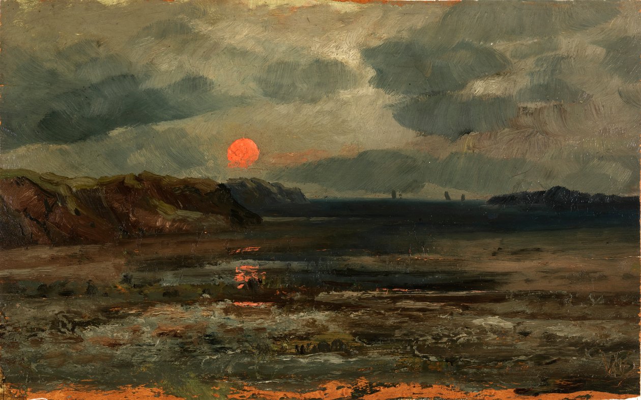 Fishing Waters üzerinde gün doğumu - Maine, yaklaşık. 1880. by William E. Norton