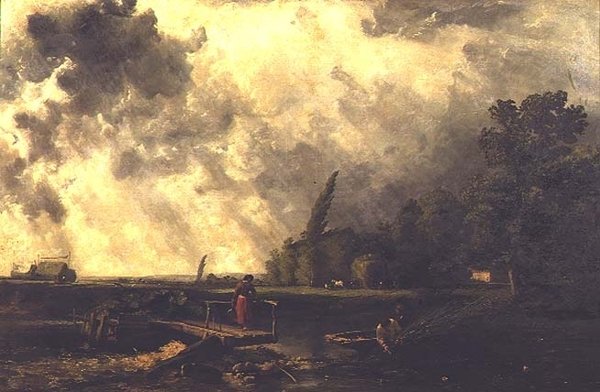 Medway Kıyısında Sahne - Fırtınalı Bir Gün by William Edward Dighton