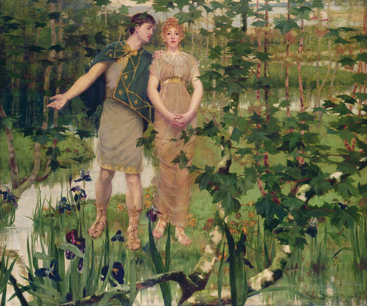 Mutlu Vadi, 1898 by William Edward Stott