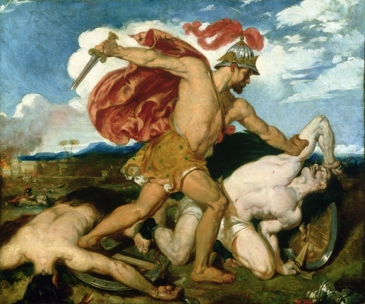 Benaiah, c.1829 (tuval üzerine yağlıboya) by William Etty