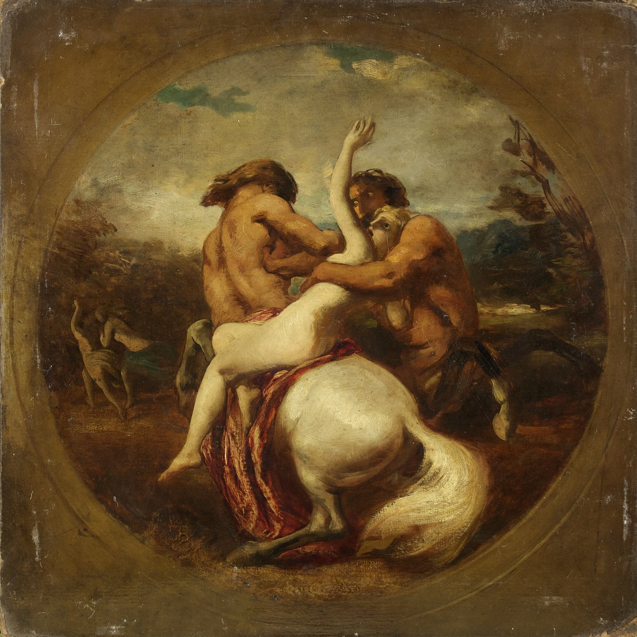 Centaurlar ve Periler (karton üzerine yağlı boya) by William Etty
